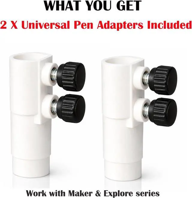 Alt view image 2 of 6 - Universal Pen Adapter for Maker 4, Maker 3, Maker and Explore 4, Explore 3, Explore Air 2, Explore Air Use Most Pen & Marker Under 0.5"