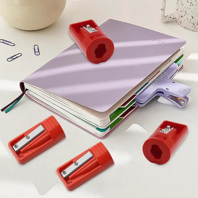 Alt view image 5 of 6 - Carpenter Pencil Sharpener 4 Pack Manual Portable Woodworking Pencil Sharpeners Cutter Shaver Narrow Sharpening Tool for Woodworking Tool