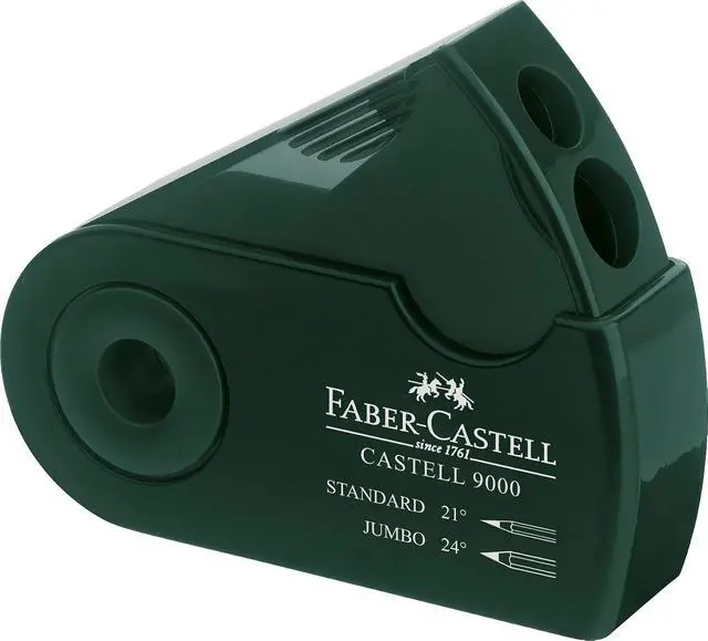 Alt view image 2 of 2 - Faber-Castell F582800 Double Hole Sharpener Green