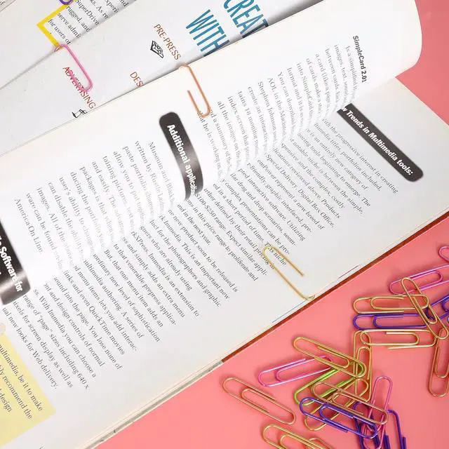 Alt view image 4 of 7 - Ufmarine Large Paper Clips, Jumbo Paper Clips, 240 Pcs Colored Paperclips 2 inch for Office Supplies