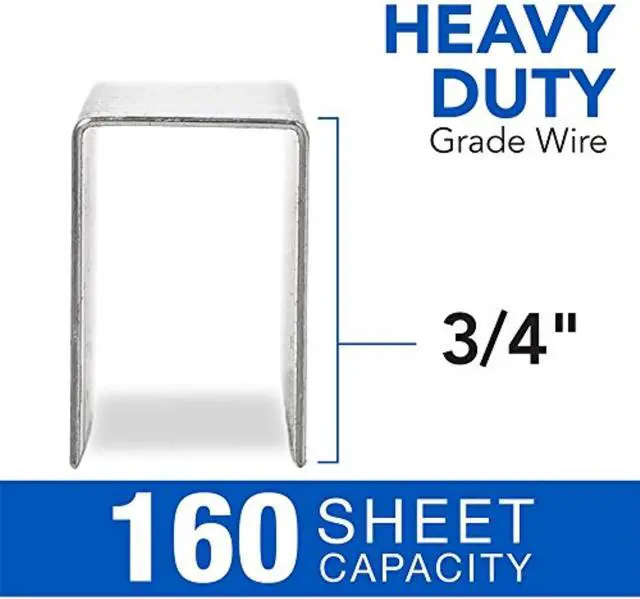 Alt view image 3 of 5 - Swingline Staples, Heavy Duty for Desktop Staplers, 3/4" Length, 100/Strip, 1000/Box (35319)
