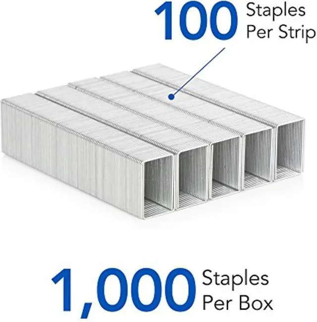 Alt view image 4 of 5 - Swingline Staples, Heavy Duty for Desktop Staplers, 3/4" Length, 100/Strip, 1000/Box (35319)