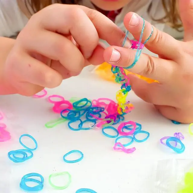 Alt view image 3 of 7 - XKDOUS 24 Colors Rubber Band Bracelet Kit, Rubberband Bracelet Making Kit