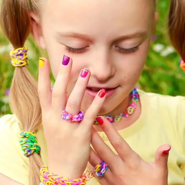 Alt view image 4 of 7 - XKDOUS 24 Colors Rubber Band Bracelet Kit, Rubberband Bracelet Making Kit