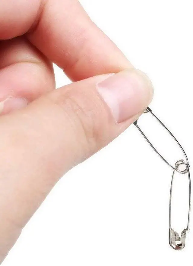 Alt view image 6 of 7 - Safety Pins, 1000 Pieces - 1.1 Inch Safety Pins Clothing Clips Tool 28mm Decorative Assorted, Metal Sewing Accessories Kit