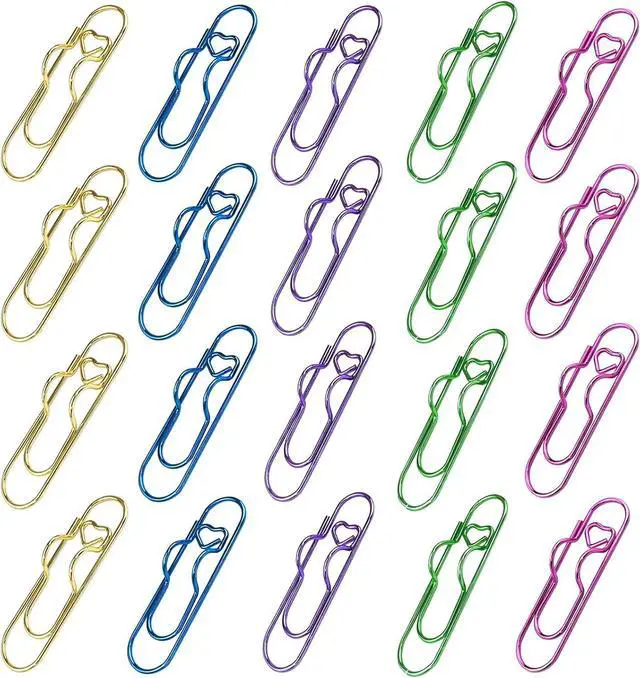 Main image of 20 PCS Metal Pen Clips & Holders Set, Multi-Purpose Pen Clips, for School