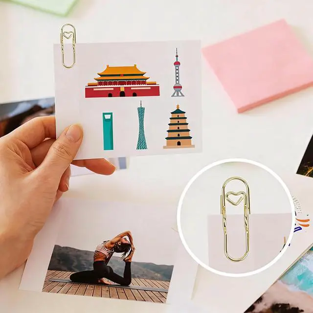 Alt view image 5 of 7 - 20 PCS Metal Pen Clips & Holders Set, Multi-Purpose Pen Clips, for School