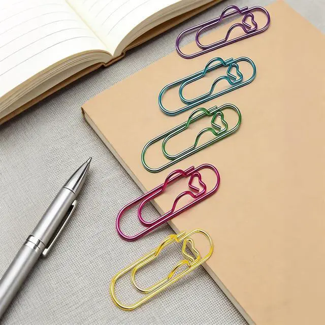 Alt view image 3 of 7 - 20 PCS Metal Pen Clips & Holders Set, Multi-Purpose Pen Clips, for School