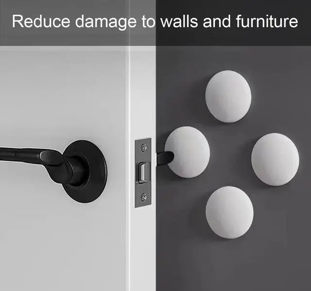 Alt view image 4 of 6 - Door Stoppers Wall Potector for Door Knob Silicone Door 2" 6PCS