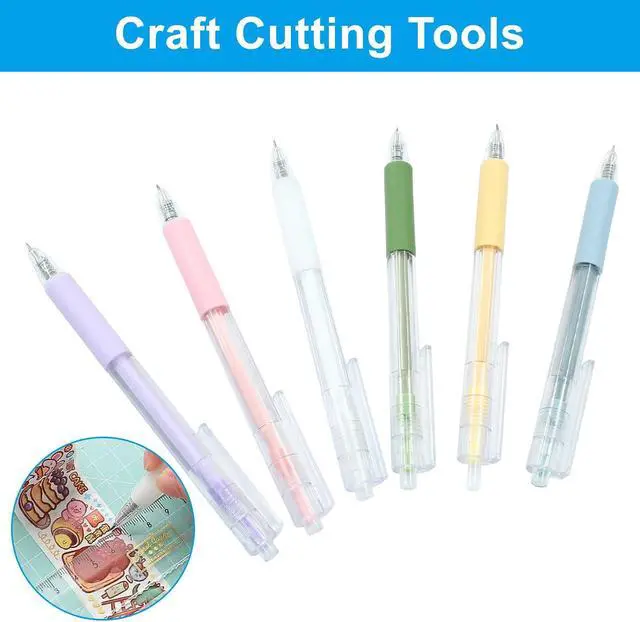 Alt view image 5 of 5 - 6Pcs Knife Pen Craft Cutting Tools, 6 Color