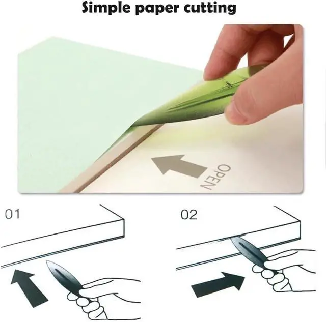 Alt view image 4 of 6 - 1pc Four-sided Seal Glue Watercolor block Cutting And Separating Tools, Paper-friendly DIY Hobby Knife And Letter Opener, Suitable For Home Office Students