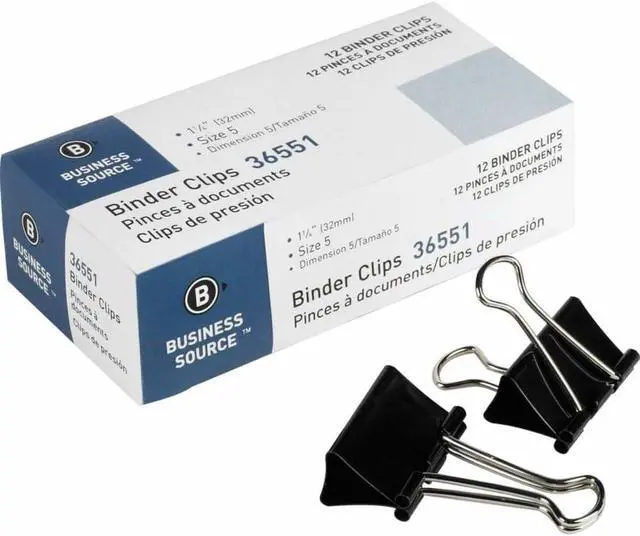 Alt view image 5 of 5 - Business Source Binder Clip 36551-1 Each