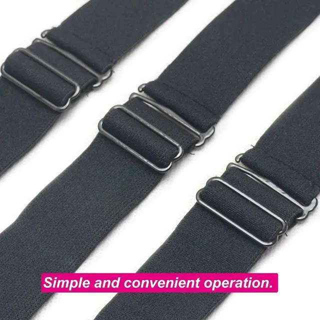 Alt view image 3 of 5 - Luwigs 3pcs Adjustable Elastic Bands for Wigs,1.2 inch Black Elastic Bands with Adjustable Straps Sewing for Making Wigs/Lace Closure (3pcs, Black)