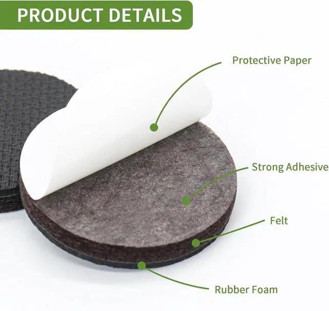 Alt view image 2 of 7 - Non Slip Furniture Pads 16 PCS 2", Anti Slip Furniture Pads