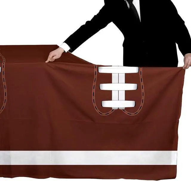 Alt view image 7 of 7 - Football Party Decorations Disposable Tablecloth Plastic Touchdown Table Cover for Birthday Football Party Games Decoration 54 X 108Inch2 Pack