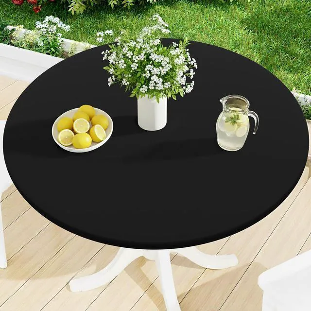 Main image of Round Spandex Tablecloth, Fitted Table Cover for 45"-56" Tables