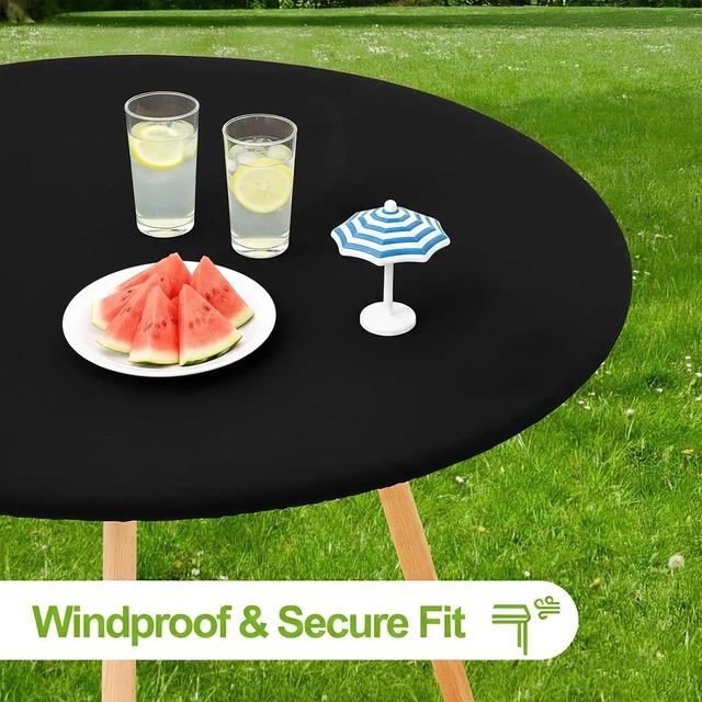 Alt view image 3 of 7 - Round Spandex Tablecloth, Fitted Table Cover for 45"-56" Tables