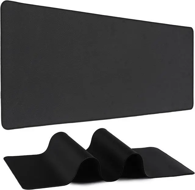 Main image of Mouse Pad Gaming - Desk Mat for Keyboard and Mouse - Black Large Mouse Pad for Desk, Mousepad (31.5 x 11.8inch) with Non-Slip Base, Desks Pad Mat for Gaming, Office and Home