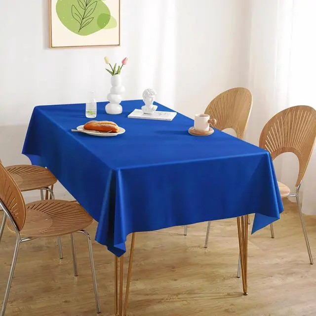 Alt view image 7 of 7 - 4 Pack Royal Blue Disposable Tablecloth, Leakproof & Sturdy Table Cloth