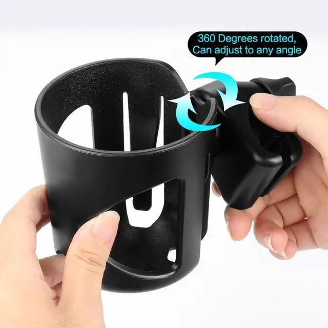 Alt view image 5 of 7 - Stroller Cup Holder, Cup Holder for Walker Bike Wheelchair