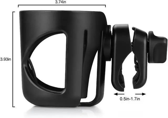 Alt view image 7 of 7 - Stroller Cup Holder, Cup Holder for Walker Bike Wheelchair