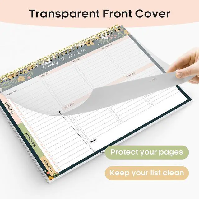 Alt view image 5 of 7 - Weekly To Do List Notepad, Undated Weekly Planner Pad, 8.5" x 11"