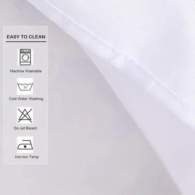 Alt view image 6 of 7 - Small Square Solid White Tablecloth 24 x 24 Inch