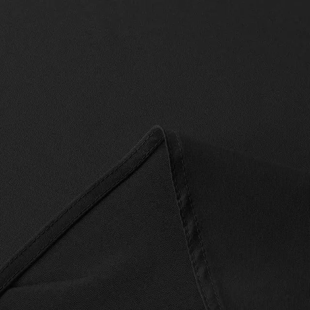 Alt view image 7 of 7 - Black Round Tablecloth 60 Inch Diameter for 20-48 Inch Tables