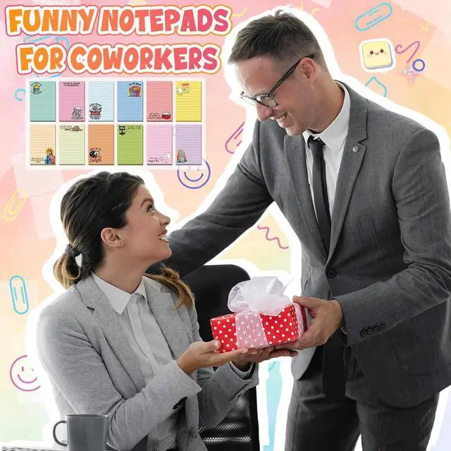 Alt view image 4 of 7 - 12 Pack Funny Notepads, 5 x 3'', Funny, Candy Color