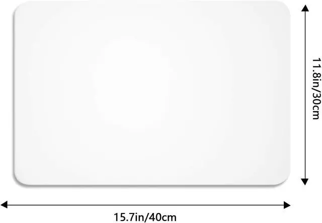 Alt view image 3 of 7 - 6 Pcs Clear Plastic Placemats for Dining Table Heat-Resistant Place Mats 15.7 x 11.8 Inch Washable and Wipeable Table Protector for Kitchen, Dining, Crafting and Shelf Liner