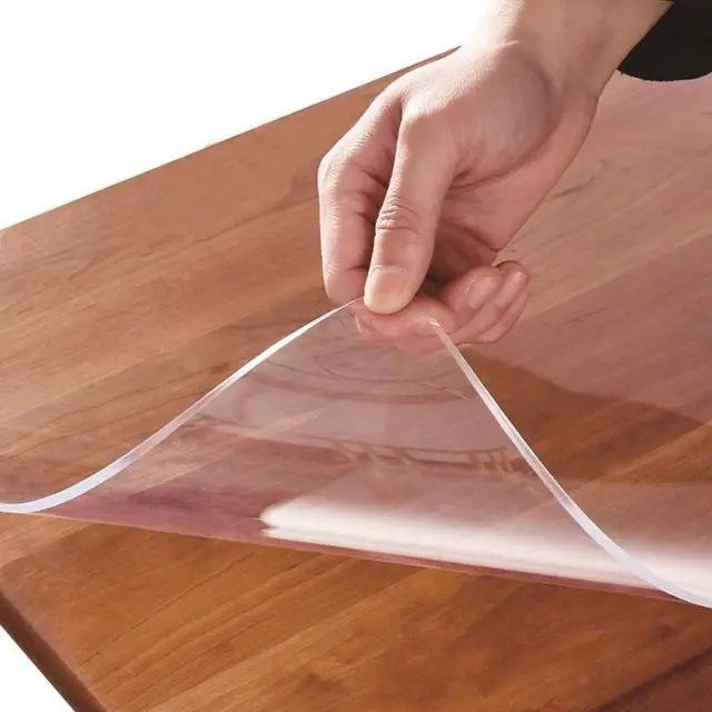 Main image of 12x24"Clear Desk Top Mat Desk Protector Table Pad Plastic Table Cover Cloth