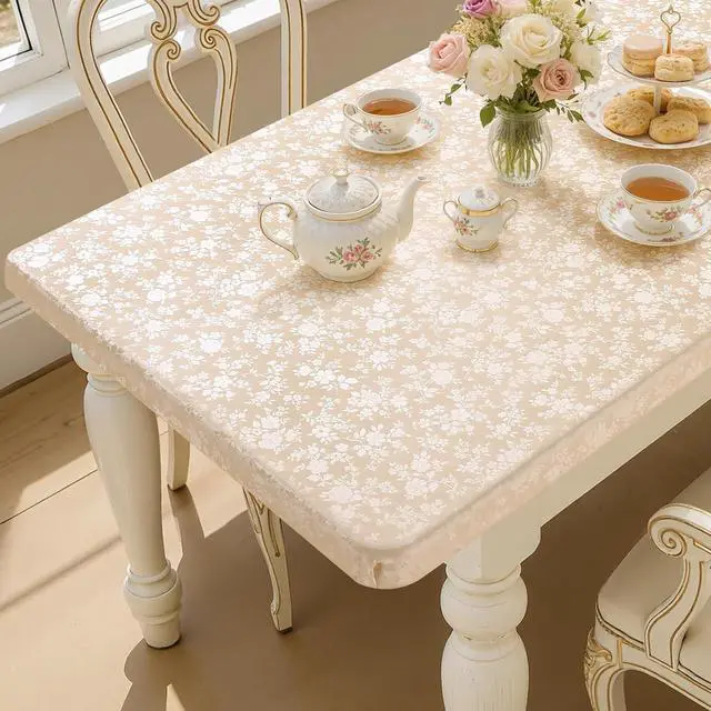 Main image of Heavy Duty Vinyl Fitted Tablecloths for 6 Foot Rectangle Tables