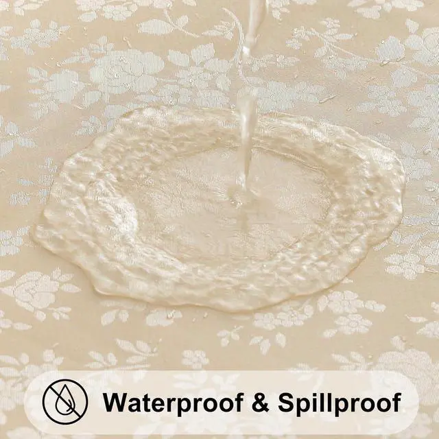 Alt view image 6 of 7 - Heavy Duty Vinyl Fitted Tablecloths for 6 Foot Rectangle Tables