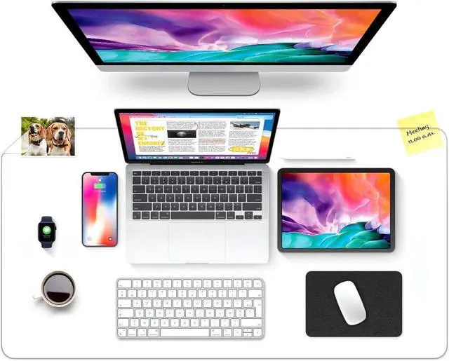 Main image of 12×28 Inch Clear Table Cover Protector, Vinyl Desk Cover Protector Pad Mat, Transparent Plastic Table Pads, Rectangular PVC Table Top Protector for Dining Room Coffee Table Writing Desktop