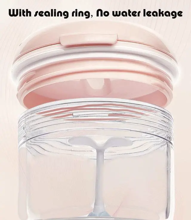 Alt view image 3 of 7 - Retainer Mouth Guard Soak Container Box, Denture Bath Case with Strainer Basket, Braces Cleaner Cup Leak Proof, Travel Cleaning Storage Holder for Aligners Dental, Pink