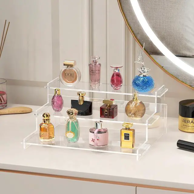 Alt view image 6 of 7 - Acrylic Risers Display Stand, 3 Tier Cupcake Holder, Perfume Organizer