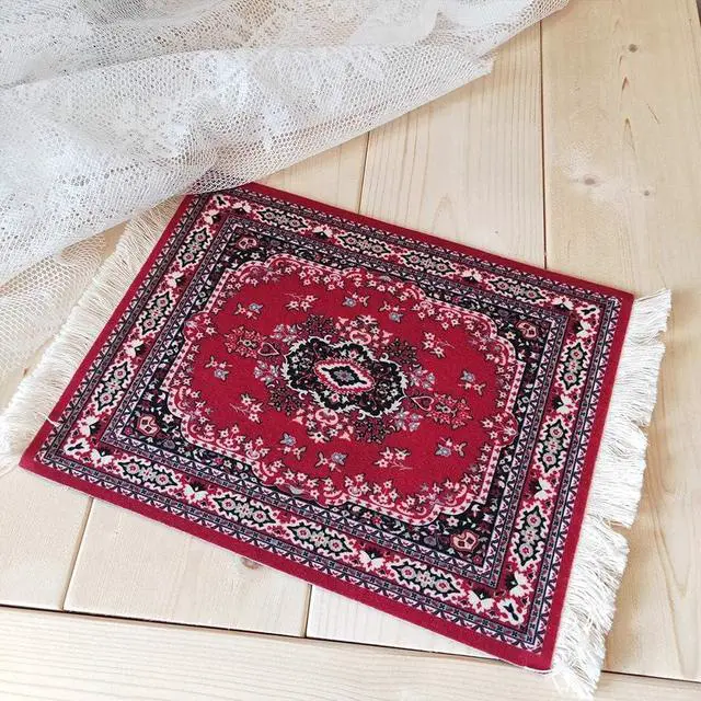 Alt view image 5 of 6 - Paitianle Mouse Pads for Wireless Mouse,Oriental Carpet Mouse Mat Computer Mousepad for Table Decor (STYLE1 red)