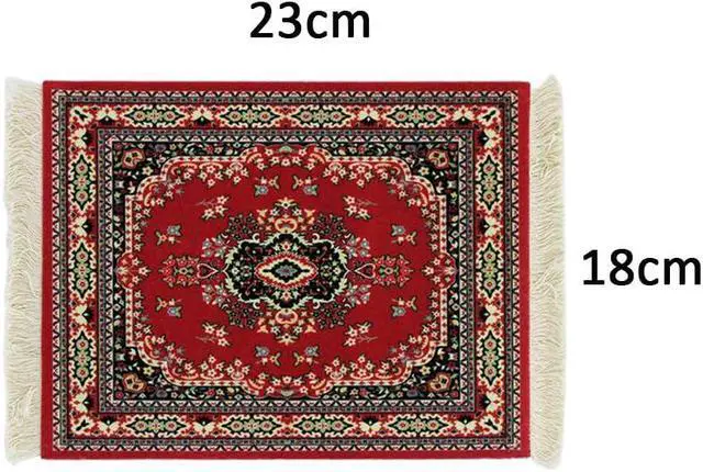 Alt view image 6 of 6 - Paitianle Mouse Pads for Wireless Mouse,Oriental Carpet Mouse Mat Computer Mousepad for Table Decor (STYLE1 red)