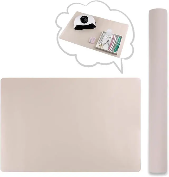 Main image of MAT ONLY) Nail Art Table Mat Beige Foldable Hand Rest Pad