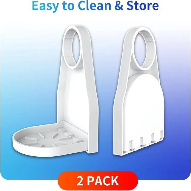 Alt view image 7 of 7 - 2 Pack) Laundry Detergent Cup Holder Drip Catcher Organizer Clip Tight on Laundry Bottle Spouts, No More Leaks or Mess with Detergent and Fabric Softener in Laundry Room
