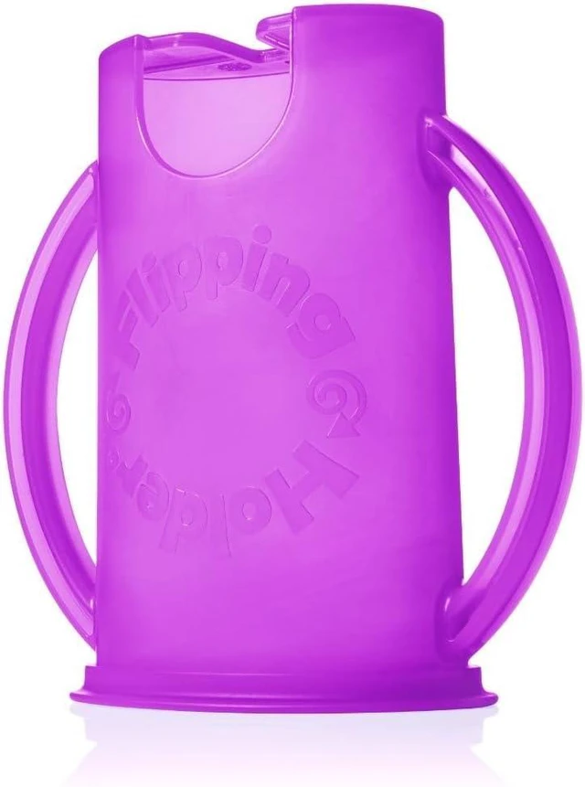 Alt view image 7 of 7 - Squeeze Proof Food Pouch Holder for Toddlers, Babies, Kids, Mess Free No Squeeze Juice Box Drink and Applesauce Snack Holder with Easy Grip Handles and Lid