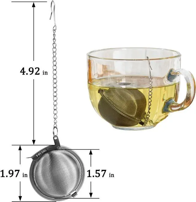 Alt view image 3 of 7 - 304 Stainless Steel Tea Ball Tea Holder Tea Infuser (Small x 2)