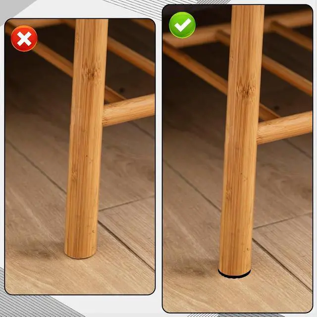 Alt view image 4 of 7 - 96 Pcs Non Slip Furniture Pads 3/4 in Round Black Plastic Rubber Furniture Pads Self Adhesive Rubber Anti Skid Pad Anti Slip Table Legs Chair Feet Furnitures Pad for Hardwood Tiles Floors