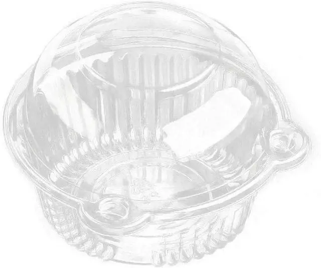 Main image of Cupcake Holders Individual,50 PC Cupcake Containers Disposable Clear Plastic Single Muffin Dome Holders Cases Individual Cupcake Boxes Bulk (white, 50 pcs)