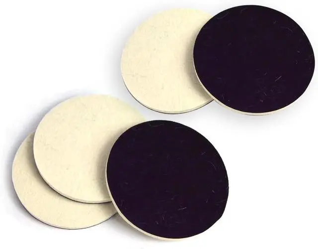 Main image of 5 PCS Car Felt Polishing Pad, 3" x 0.2" High Density Glass Polishing Tool for Repair Scratches Spot, Multi-Function Maintenance Accessory for Windshield Table, Universal for Cars Home (White)