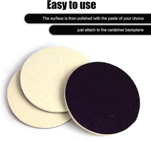 Alt view image 6 of 7 - 5 PCS Car Felt Polishing Pad, 3" x 0.2" High Density Glass Polishing Tool for Repair Scratches Spot, Multi-Function Maintenance Accessory for Windshield Table, Universal for Cars Home (White)