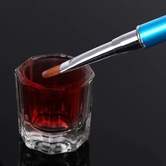 Alt view image 5 of 7 - 4 Pieces Acrylic Dappen Dish Nail Dapping Dish Nail Powder and Liquid Holder Glass Bowl Crystal Cup Nail Supplies