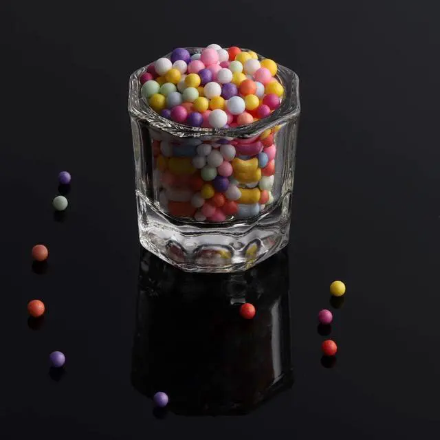 Alt view image 6 of 7 - 4 Pieces Acrylic Dappen Dish Nail Dapping Dish Nail Powder and Liquid Holder Glass Bowl Crystal Cup Nail Supplies
