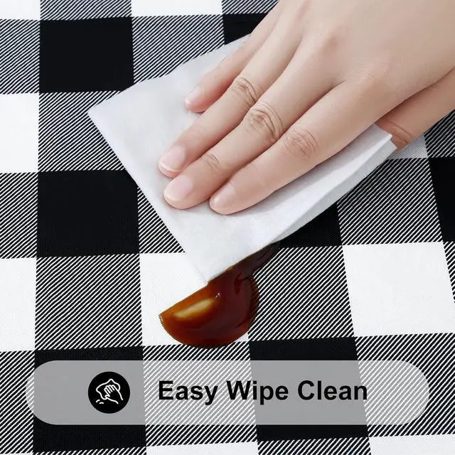 Alt view image 5 of 7 - 6 Foot Picnic Table Cloth, Flannel Backed Fitted Vinyl tablecloths