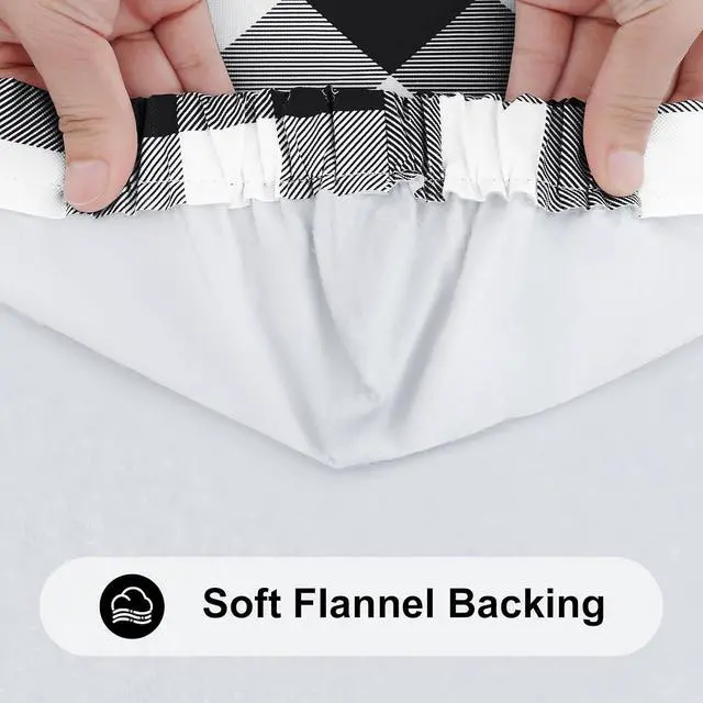 Alt view image 6 of 7 - 6 Foot Picnic Table Cloth, Flannel Backed Fitted Vinyl tablecloths